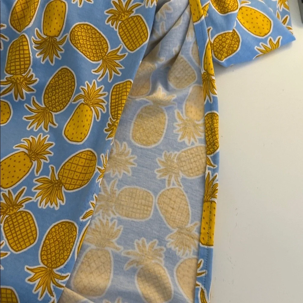 UGG by Koolaburra Blue‎ & Yellow Pineapple Print Tank Top Summer Dress Size XL